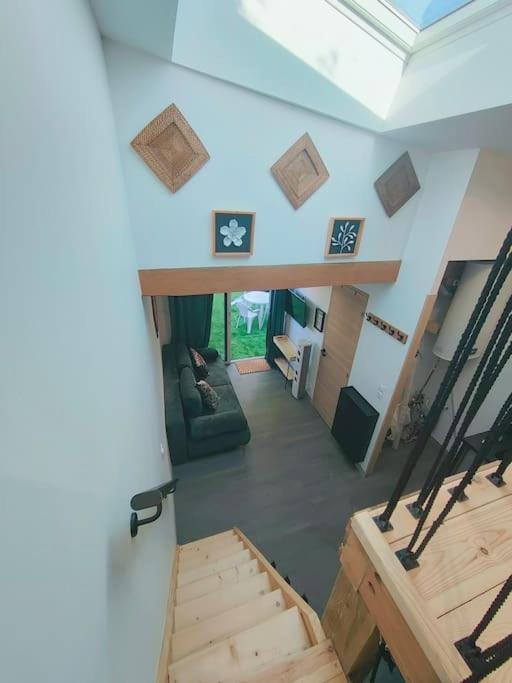 הוילה סנט-מדארד-אן-ז'אל Tiny House Avec Jardin Et Acces Piscine Chauffee מראה חיצוני תמונה